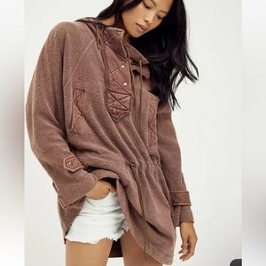 Free People We The Free Sadie Surplus Knit Pullover Jacket